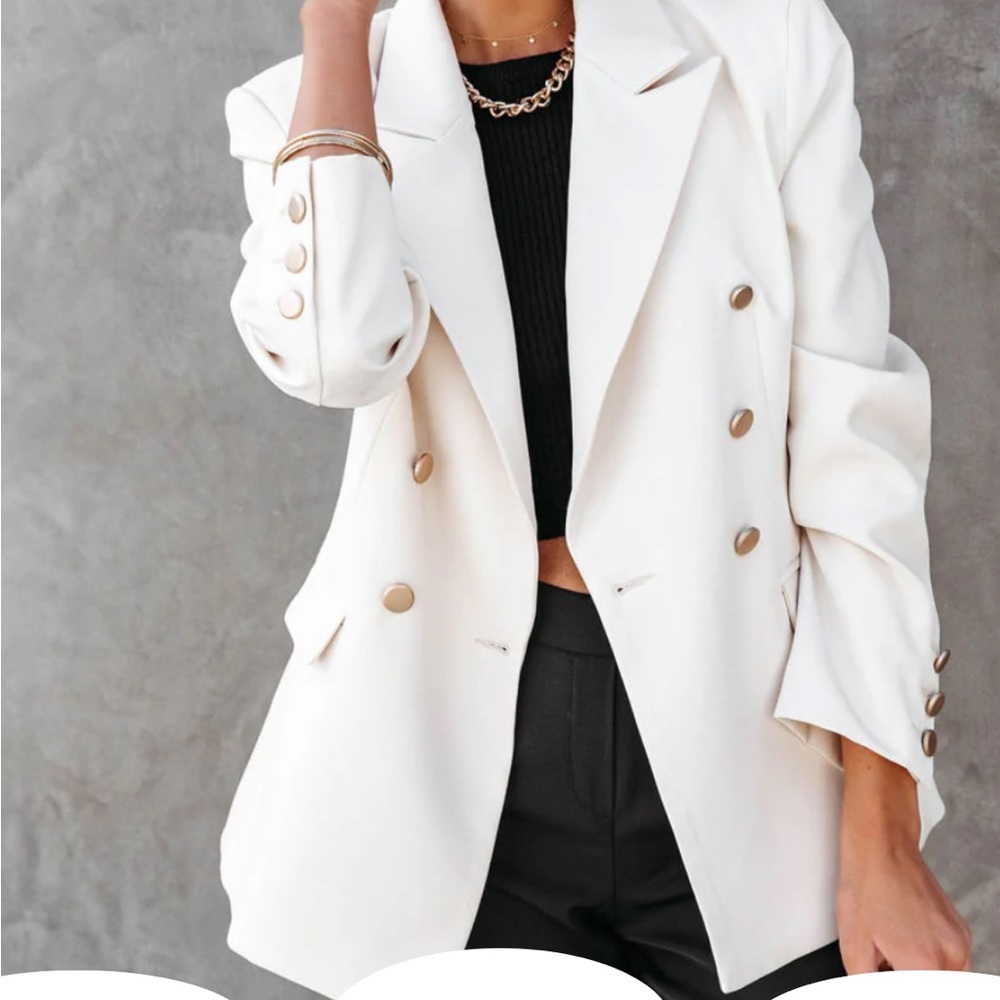 Vici cream blazer currently sold out on the website.  Size large